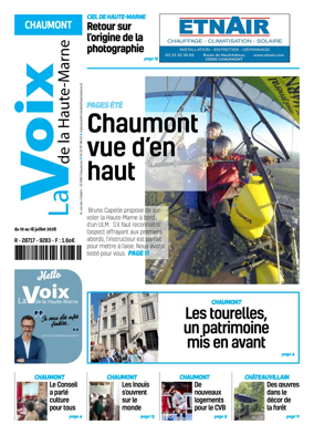 Cover of La Voix de la Haute-Marne edition Chaumont