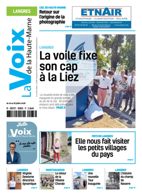 Cover of La Voix de la Haute-Marne edition Langres
