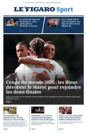 Cover of Le Figaro Sport