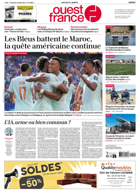 Cover of Ouest France (Auray)