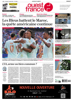 Cover of Ouest France (Cholet)