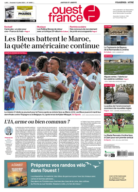 Cover of Ouest-France (Fougeres Vitre)