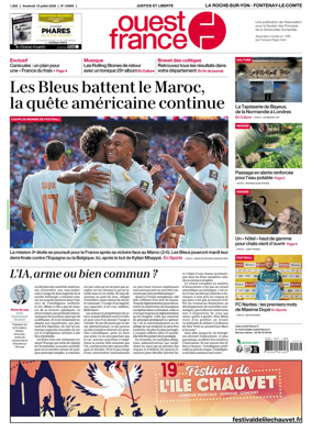 Cover of Ouest France (La Roche-sur-Yon - Fontenay-le-Comte)