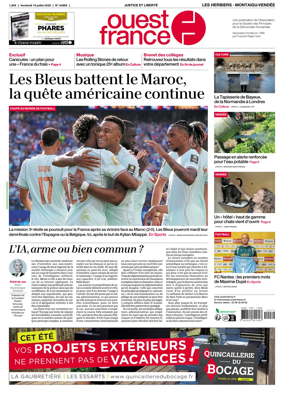 Cover of Ouest France (Les Herbiers / Montaigu)