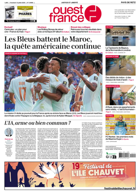 Cover of Ouest France (Pornic / Pays de Retz)