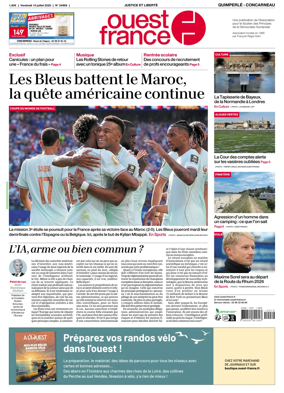 Cover of Ouest-France (Quimperle Concarneau)