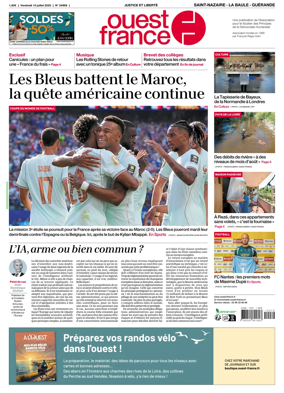 Cover of Ouest France (Saint-Nazaire La Baule Guerande)
