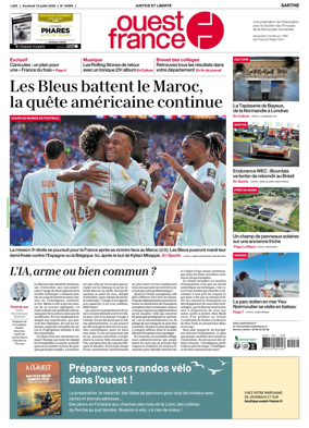 Cover of Ouest France (Sarthe)