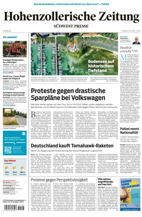 Cover of Hohenzollerische Zeitung