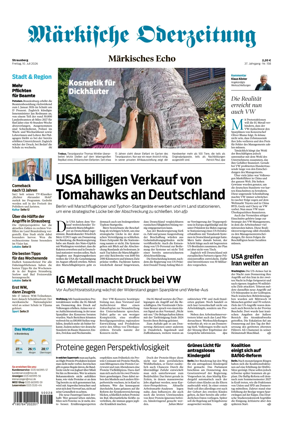 Cover of Markische Oderzeitung Strausberg