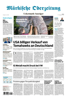 Cover of Markische Oderzeitung Uckermarkanzeiger