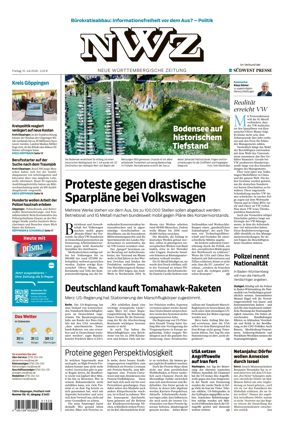 Cover of NWZ – Neue Wurttembergische Zeitung