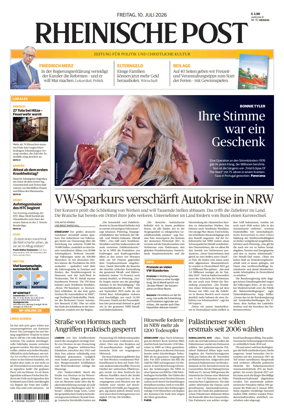 Cover of Rheinische Post Krefeld Kempen