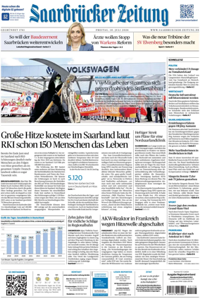 Cover of Saarbruecker Zeitung