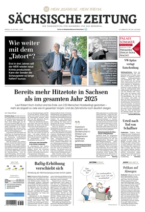 Cover of Sachsische Zeitung (Rodertal)