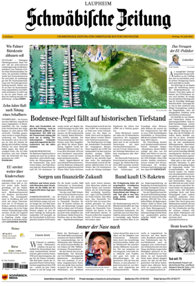 Cover of Schwabische Zeitung (Laupheim)