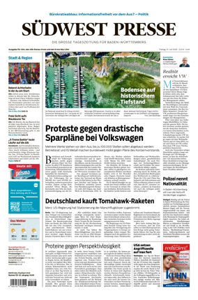 Cover of Sudwest Presse