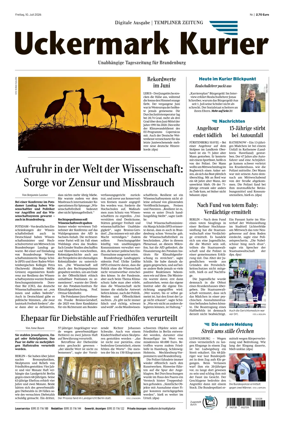 Cover of Templiner Zeitung