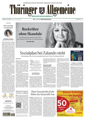 Cover of Thuringer Allgemeine (Muhlhausen und Bad Langensalza)