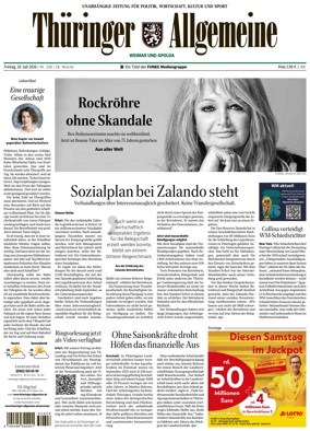 Cover of Thuringer Allgemeine (Weimar)
