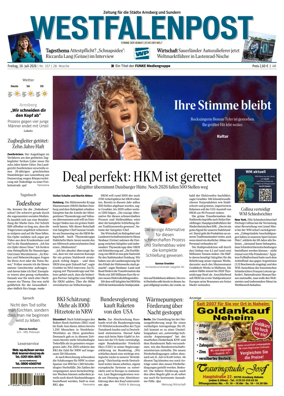 Cover of Westfalenpost (Arnsberg)