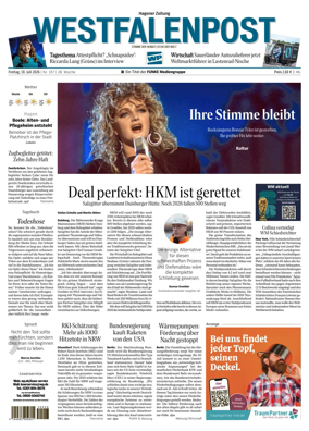Cover of Westfalenpost (Hagen Hohenlimburg)
