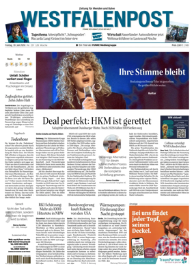 Cover of Westfalenpost (Menden)