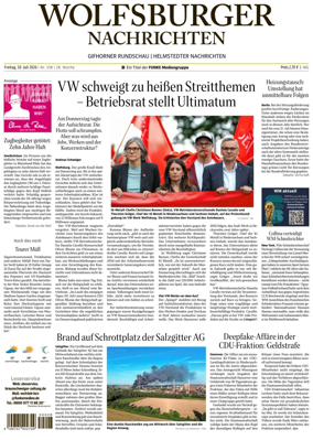Cover of Wolfsburger Nachrichten (Wolfsburg-Gifhorn)