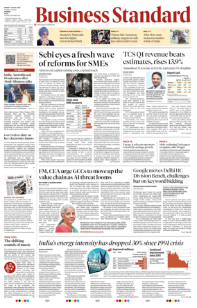 Cover of Business Standard