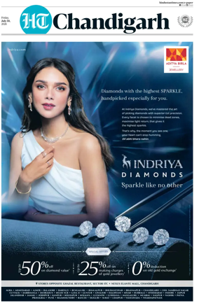 Cover of Hindustan Times (Chandigarh) - Live