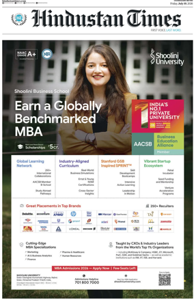 Cover of Hindustan Times (Chandigarh)