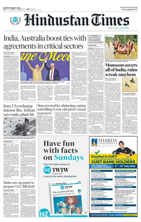 Cover of Hindustan Times Uttarakhand
