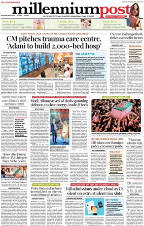 Cover of Millennium Post (Kolkata)