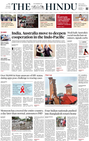Cover of The Hindu (Mangalore)