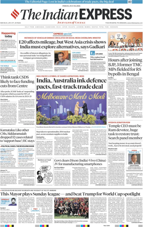 Cover of The Indian Express