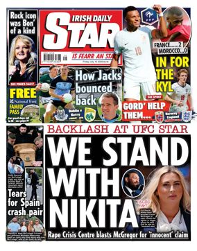 Cover of Irish Daily Star