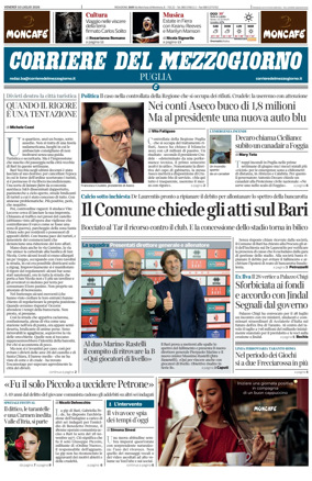 Cover of Corriere del Mezzogiorno (Puglia)