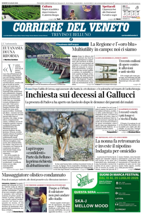Cover of Corriere del Veneto (Treviso e Belluno)