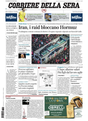 Cover of Corriere della Sera