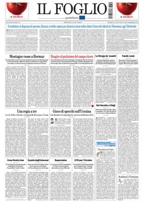 Cover of Il Foglio Quotidiano