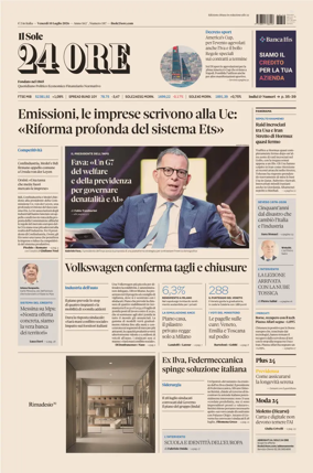 Cover of Il Sole 24 Ore