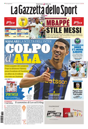 Cover of La Gazzetta dello Sport - Roma