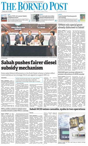 Cover of The Borneo Post (Sabah)