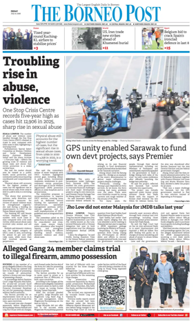Cover of The Borneo Post (Sarawak)
