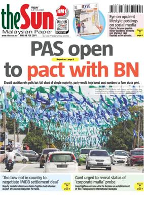 Cover of The Sun (Malaysia)