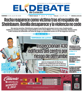 Cover of El Debate de Culiacan