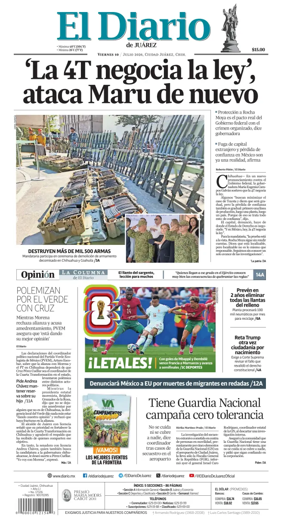 Cover of El Diario de Juarez
