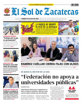 Cover of El Sol de Zacatecas