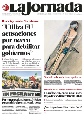 Cover of La Jornada