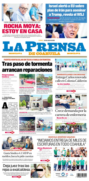 Cover of La Prensa de Coahuila